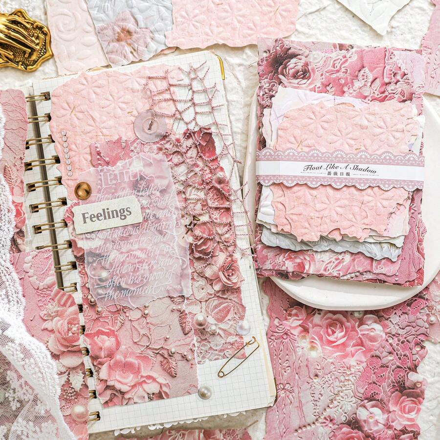 20 pezzi/confezione Carta da scrapbooking vintage goffrata, carte da decorazione DIY, regali per le vacanze, materiali per collage fatti a mano, album di ritagli personalizzati, forniture scolastiche creative