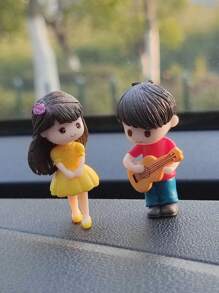 2入組吉他設計車內裝飾品 - 彩色 - 查看 4