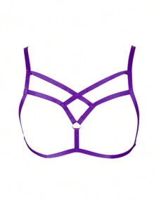 Áo ngực không gọng đàn hồi cho nữ, dây nịt ngực hở vai, dây rút - A - Xem 2