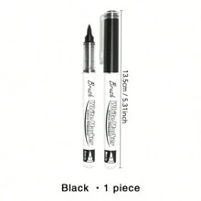 Weiße/schwarze Acryl-Pinselstift-Marker, gerade Flüssigspitze Soft-Tip Malset zum Zeichnen von Graffiti und Manga