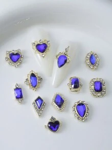 Vương miện tình yêu ngày lễ tình nhân Rhinestone Rhinestone sáng bóng màu đỏ Rhinestone hình trái tim 1 hộp (48 chiếc) Trang trí nghệ thuật làm móng bằng hợp kim 3D DIY Quà tặng năm 2025 cho các cô gái Vật dụng nghệ thuật làm móng cho Phụ kiện DIY đa chức năng Trang trí móng tay Giày dép Quần áo Túi Thủ công - Nhiều màu - Xem 8
