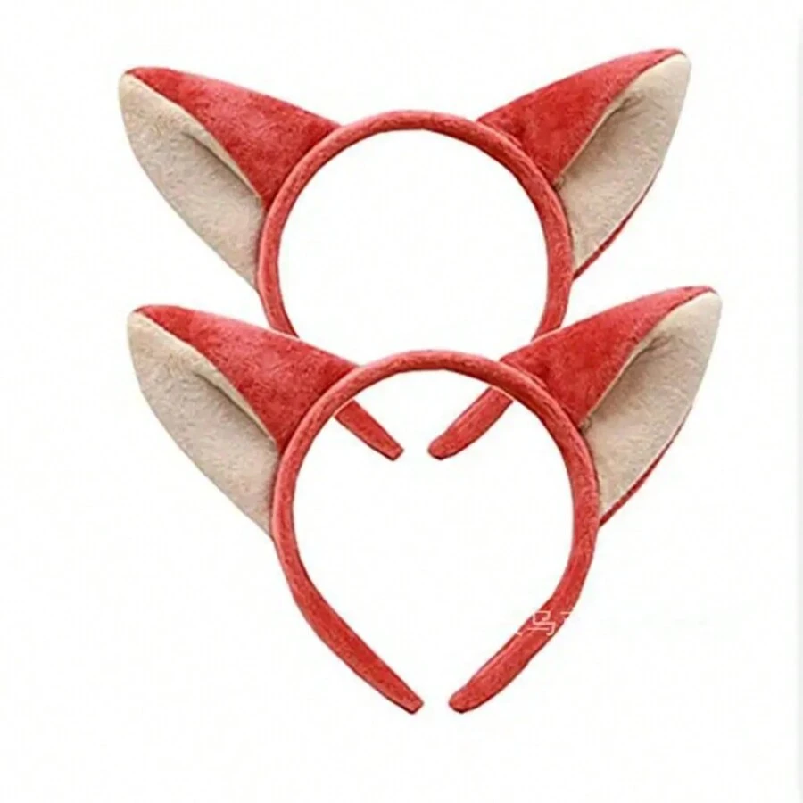 1PC/2PCS Cute Animal Anime Rabbit Fox Ear Headband Hair Hoops Cosplay Hairband Headwear Hair Accessories