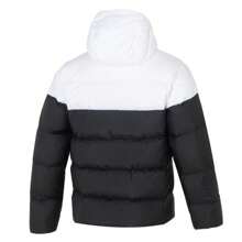 Puma Men's Down Jacket Hooded Warm Casual Top Sportswear Contrast Color Jacket 629273-01