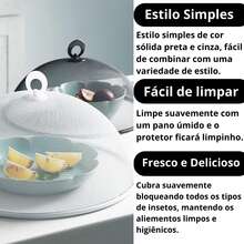 Round Anti-Insect Metal Food Screen Protector 35cm Diameter Assorted Color - 彩色 - 查看 4