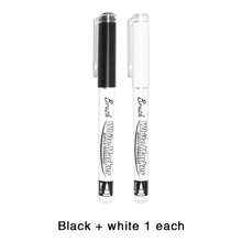 Weiße/schwarze Acryl-Pinselstift-Marker, gerade Flüssigspitze Soft-Tip Malset zum Zeichnen von Graffiti und Manga
