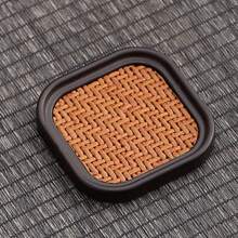 Handmade Bamboo Woven Cup Coaster, Teacup Mat, Elegant Tea Ceremony Accessories - Multicolor - View 9