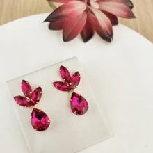 BRINCO LUNNA PINK - Pink - Visão 2