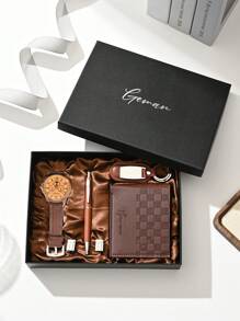 Men's Watch Gift Set Father's Day Gift For Dad, Belt For Father, Casual Wallet Gift Box, Glasses Valentine's Day Gift For Boyfriend, Anniversary Gift For Husband, Wedding Anniversary Gift, Teacher's Day Gift For Teacher, Graduation Gift For Student, Back-To-School Season Gift Box