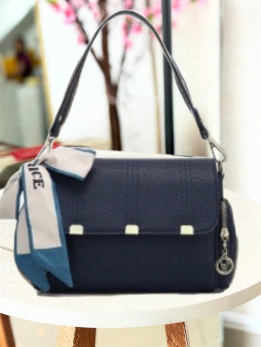 Versatile Handbag For Women, Stylish Shoulder Crossbody Bag - 藏蓝色 - 查看 1