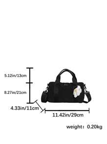New Diamond Grid Casual Large Capacity Women Handbag, Youth Outdoor Tote Bag
