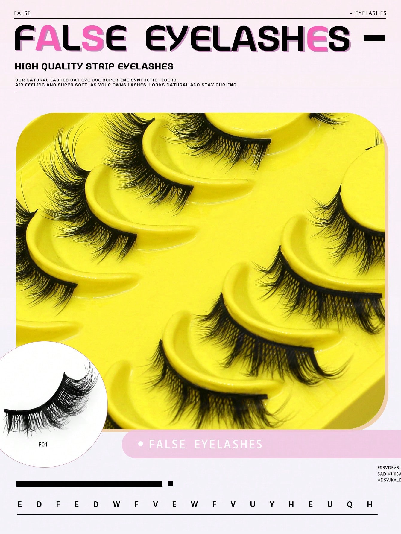 طقم 6 أزواج من رموش عيون القطة والثعلب من الفرو ال...