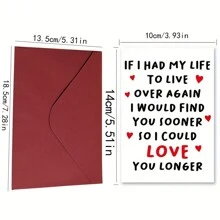 8pcs/40pcs/80pcs Blank Cards For Greeting Cards, With Envelopes, Customizable Cover, Suitable For Birthday, Thank You, Wedding, Valentine's Day Gift, Love Postcard, Wedding Invitation, Anniversary Card, Etc. - LOVE - View 3