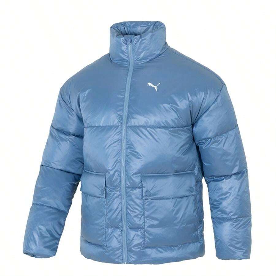 Puma 男友风男士户外旅行运动休闲装保暖舒适日常夹克 687432-20 - 淺藍色 - 查看 1