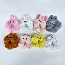 可爱动漫人物 KPOP-SKZ-STAY 卡通高品质龙福发圈卡通刺绣兔毛绳日韩风绳 送给朋友的圣诞节和生日礼物