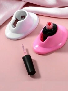 Soporte para botellas de esmalte de uñas, soporte antiderrame de goma suave para exhibición de manicura, accesorios para esmalte de uñas, suministros de arte de uñas para organizador de uñas (negro/blanco/rosa), suministros para uñas, herramientas para uñas, herramientas de arte de uñas, de vuelta a la escuela, uñas, herramientas para uñas postizas - Multicolor - Ver 11