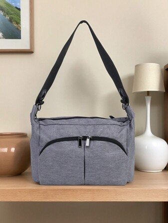 1pc Mommy Bag Compatible With Doona Infant Car Seat & Stroller, Includes Extra Hooks And Shoulder Strap, Can Be Used With Any Universal Stroller, Convertible To Diaper Bag