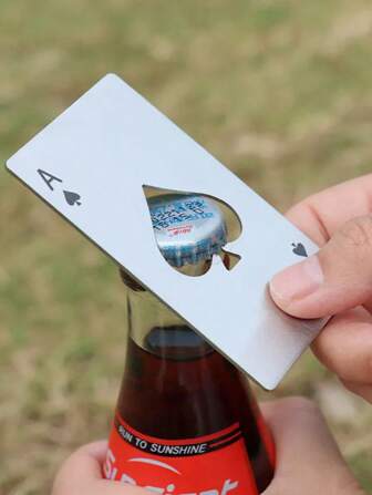 1/2 st korkskruv kreativ spelkort ölöppnare rostfritt stål korkskruv ess flasköppnare ölöppnare spade en kreditkortsstorlek flasköppnare kreativ spelkortsform bärbar rostfritt stål flasköppnare spelkortsöppnare spade en flasköppnare rostfritt stål flasköppnare ölflasköppnare restaurang barprylar köksredskap