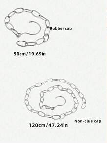 1 giá treo đồ bằng thép không gỉ, giá treo đồ thiết kế bằng xích đơn giản, đồ trang trí phòng ngủ, đồ trang trí mùa thu, đồ trang trí ngày lễ, đồ trang trí phòng, đồ trang trí nhà cửa, đồ trang trí mùa thu, đồ trang trí phòng ngủ - Bạc - Xem 7