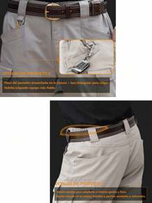 Pantalones de moda casual de color sólido para hombres, pantalones de trabajo cómodos resistentes al desgaste impermeables, pantalones de entrenamiento multifuncionales para exteriores, adecuados para correr, trabajar en talleres, entrenamiento de habilidades, etc. - Gris - Ver 10