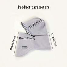 1pc dikke warme muts met gezichtsmasker voor vrouwen, alles-in-één winddichte wintermuts-sjaalset voor buiten fietsen, winkelen in de herfst/winter