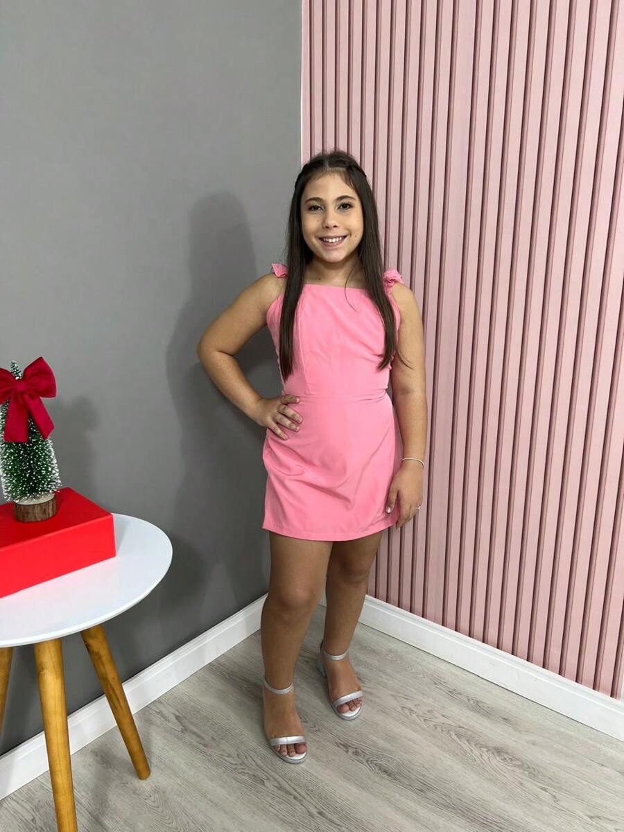 ISA KIDS - Girls' Jumpsuit Dress, Colors, Fashion, Parties - Màu Hồng baby - Xem 1