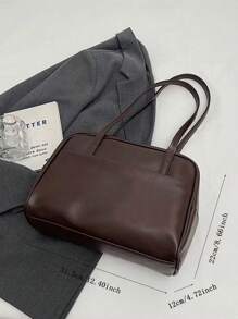 Vintage Large Capacity Tote Bag For Women, Autumn/Winter 2024 New Fashion Underarm Bag Versatile