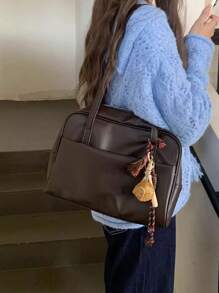 Vintage Large Capacity Tote Bag For Women, Autumn/Winter 2024 New Fashion Underarm Bag Versatile
