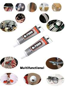 2pcs B7000 Multi-Purpose Adhesive, Waterproof, Semi-Fluid Strong Glue For Diy Metal Jewelry & Craft Making Gifts