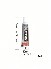 2pcs B7000 Multi-Purpose Adhesive, Waterproof, Semi-Fluid Strong Glue For Diy Metal Jewelry & Craft Making Gifts