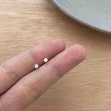 2 件白色爱心秋冬毛绒耳环女适合冬季耳环几何方形圆形冬季毛绒耳夹可爱少女品质高级耳朵 - 彩色 - 查看 9