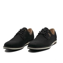 JZ Brothers Stylish Men's Oxford Dress Shoes - 駝色/黑色 - 查看 2