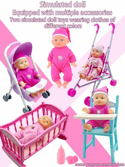 Muñeca bebé realista de 26 cm, simula beber agua y orinar, muñeca linda y realista para juego de roles, juguete interactivo para padres e hijos