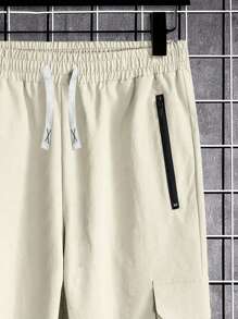 Pantalon cargo décontracté à cordon pour pré-adolescents, mode pour les déplacements, le printemps, l'été et l'automne