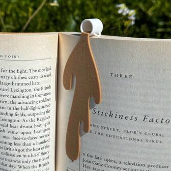 1pc Creative Leather Coffee Cup Shaped Bookmark, Spilled Coffee Bookmark Back To School