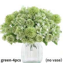 1 Peça Buquê de Peônia, Hortênsia e Crisântemo de Seda - Perfeito para Casamentos, Noivados e Decoração Doméstica | Acento de Mesa de Primavera, Dia dos Namorados, Presente de Aniversário, Formatura, Decoração de Outono