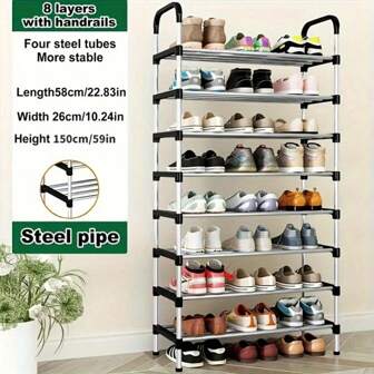 1 多层鞋架收纳架 - 节省空间，易于组装，非常适合家庭、门口、宿舍等