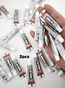 2pcs B7000 Multi-Purpose Adhesive, Waterproof, Semi-Fluid Strong Glue For Diy Metal Jewelry & Craft Making Gifts