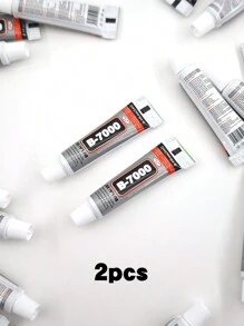 2pcs B7000 Multi-Purpose Adhesive, Waterproof, Semi-Fluid Strong Glue For Diy Metal Jewelry & Craft Making Gifts