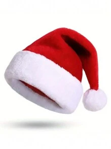 3 件套圣诞老人服装配饰套装（圣诞老人帽子和手套），可爱红色天鹅绒圣诞帽，带白色饰边和配套手套，适合女士，流行文化主题角色扮演派对道具，圣诞节 - 紅色 - 查看 13