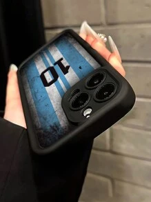 1pc Striped Numbered Painted Protective Camera Lens Cover Shockproof Stylish Business Phone Case Compatible With IPhone X, XR, XS Max, 11, 12, 13, 13Pro, 13ProMax, 14ProMax, 15, 15PRO, 15PLUS, 15PROMAX, 16, 16Pro, 16Plus, 16Promax, Series Waterproof Anti-Fall Scratch Resistant