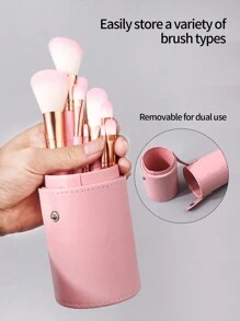 12/13pcs Pink Makeup Brush Set, Soft Hair Powder Brush, Blush Brush, Eyeshadow Brush, Concealer Brush, Multi-Functional Cosmetic Brush Set & Large Capacity Covered Storage Bucket,Brush Set,Makeup Brush Kit,Make Up Brush Set,Make Up Set Complete,Makeup Brush Set,Complete Makeup Kit,Brush Kit,Brushes Makeup Set,Makeup Gift Set