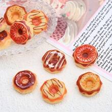 10/20/30 chiếc vòng tay thủ công hình bánh rán bằng nhựa nhiều màu sắc, dùng để làm đồ trang sức, phụ kiện tóc và các dự án thủ công DIY - bánh rán - Xem 9