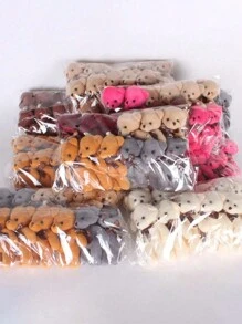 圣诞装饰 5PCS/10PCS 可爱小泰迪熊毛绒玩具柔软填充动物泰迪熊玩具关节熊婚礼花束礼物玩具娃娃钥匙扣吊坠毛绒玩具娃娃礼物生日装饰婚礼节日礼物卧室装饰包 - 彩色 - 查看 13