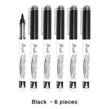 Weiße/schwarze Acryl-Pinselstift-Marker, gerade Flüssigspitze Soft-Tip Malset zum Zeichnen von Graffiti und Manga