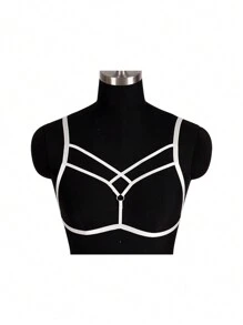 Áo ngực không gọng đàn hồi cho nữ, dây nịt ngực hở vai, dây rút - A - Xem 8