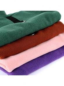 1 pezzo Pile iper-fibra, smanicato casual minimalista, spesso e caldo per gatti e cani in autunno/inverno (multicolore)