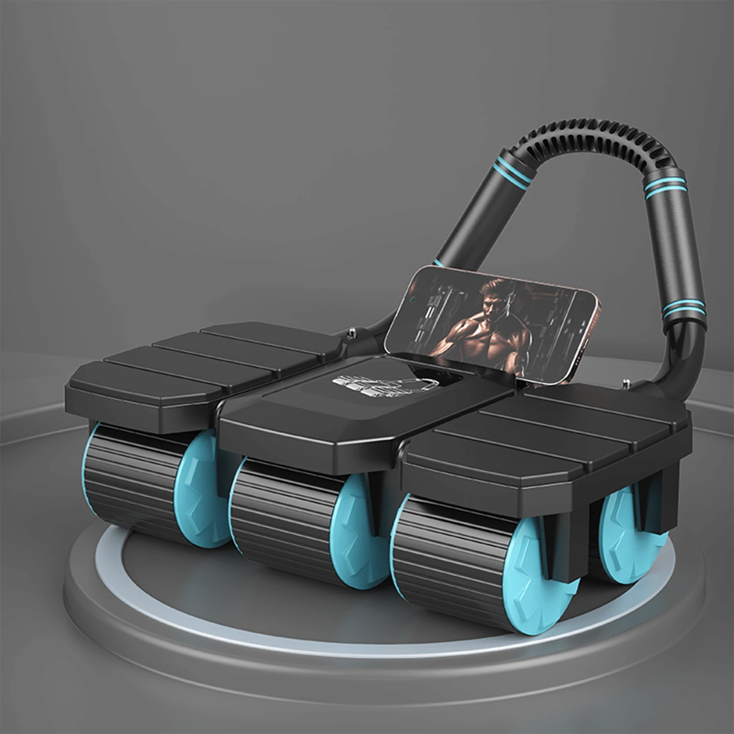 2025 Model 6-Wheel 8-Support Abdominal Roller With Elbow Support - Self-Rebound Abdominal Roller, Upgraded Reinforced 6-Wheel 8-Support Abdominal Core Exercise Equipment For Home Gym: Latest Upgraded High-Performance Workout Machine With Multi-Layer Anti-Slip Design