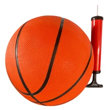 Standard Size Basketball Ball + Hand Pump Kit - Burnt Orange - View 1