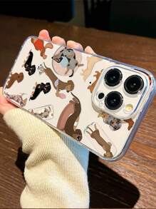 One Fashionable Phone Case (No Lanyard Or Stand Included). One Clear TPU Phone Case With A Dachshund Design; Shockproof, Fingerprint-Resistant, Compatible, Waterproof, Drop-Proof, And Scratch-Resistant. - Multicolor - View 3