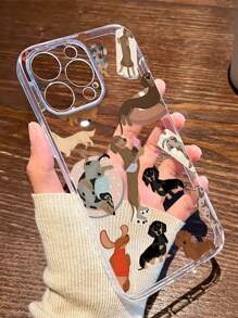 One Fashionable Phone Case (No Lanyard Or Stand Included). One Clear TPU Phone Case With A Dachshund Design; Shockproof, Fingerprint-Resistant, Compatible, Waterproof, Drop-Proof, And Scratch-Resistant. - Multicolor - View 7
